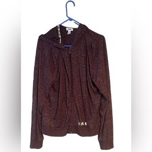 Purple Victoria Secret Lightweight Zip Up Hoodie
